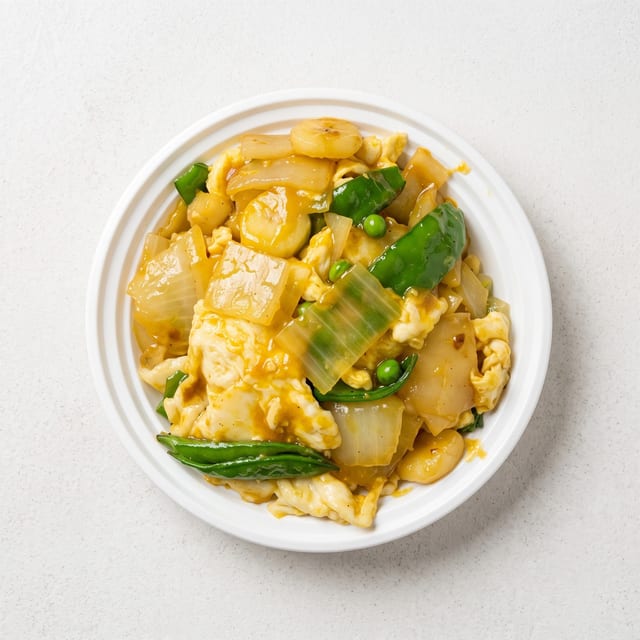 Chicken with Curry Sauce.