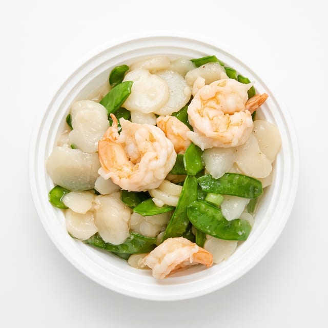Shrimp with Snow Peas.