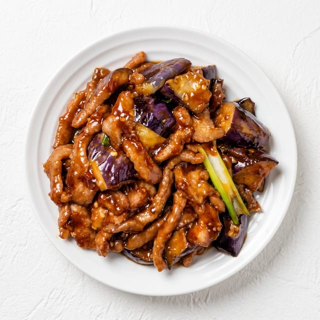 Shredded Pork with Garlic Sauce.